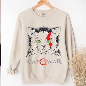 Cat Of War Shirt, God Of Cat Shirt, Cat Lover Shirt, God Of War Ragnarok Shirt